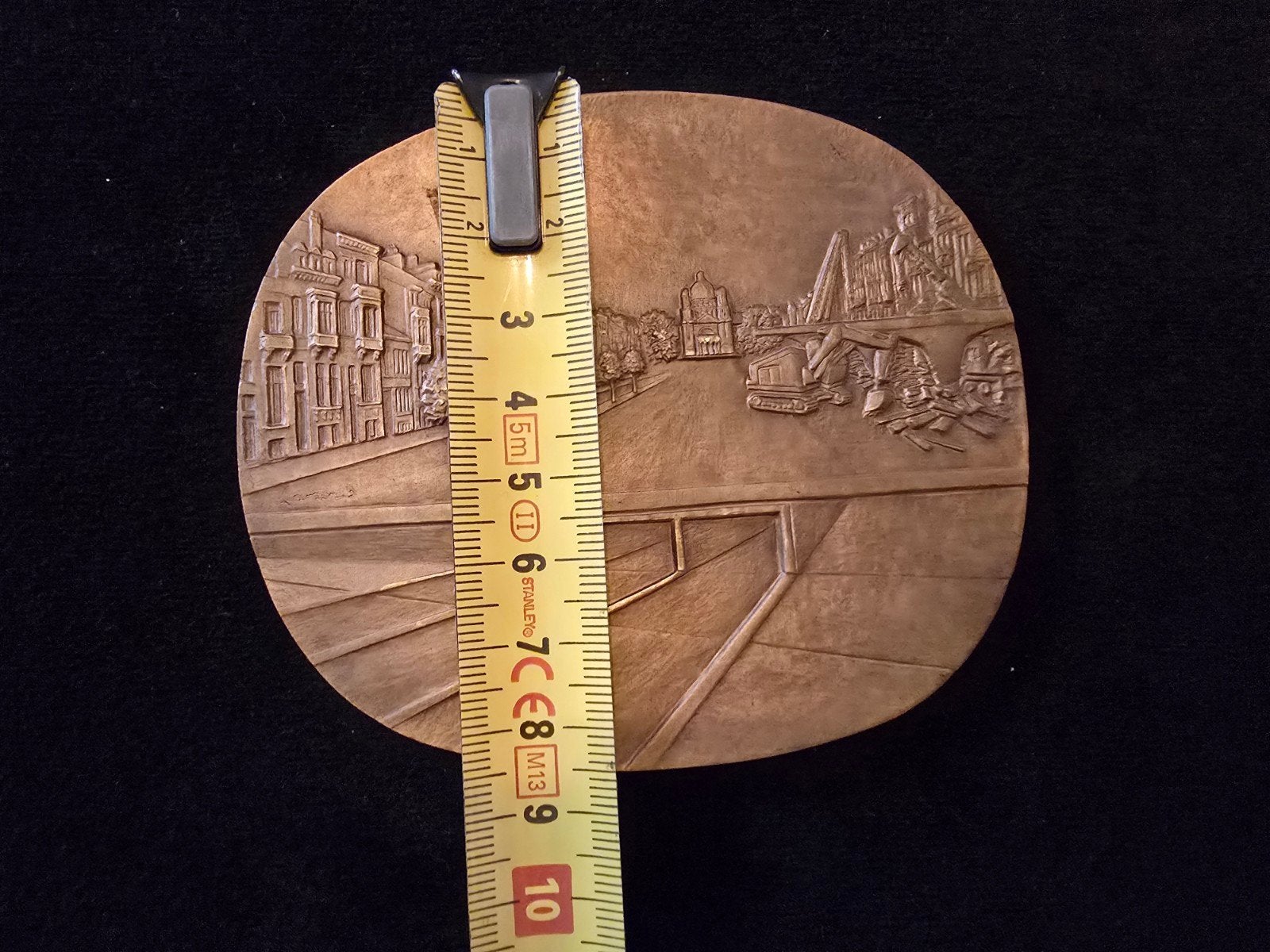 Très Grande lourd médaille Fonson Basilique travaux Belgique, Timbres & Monnaies, Enlèvement ou Envoi