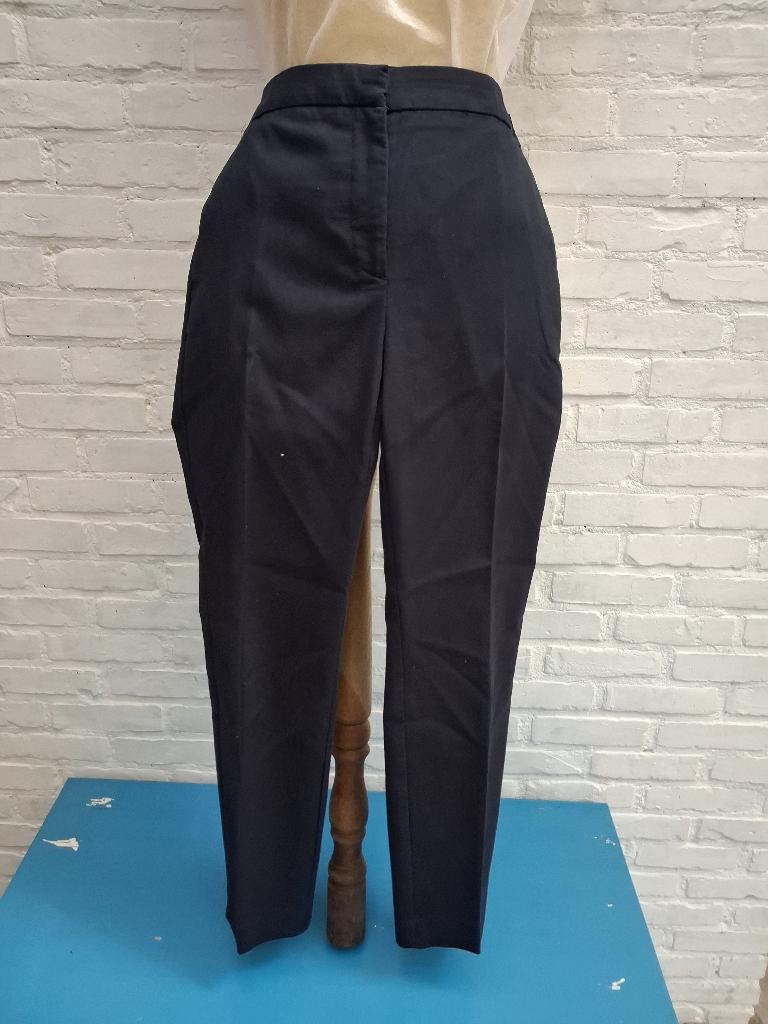 klassiek geklede damesbroek, Kleding | Dames, Broeken en Pantalons, Blauw, Ophalen of Verzenden, Zo goed als nieuw, Maat 36 (S)