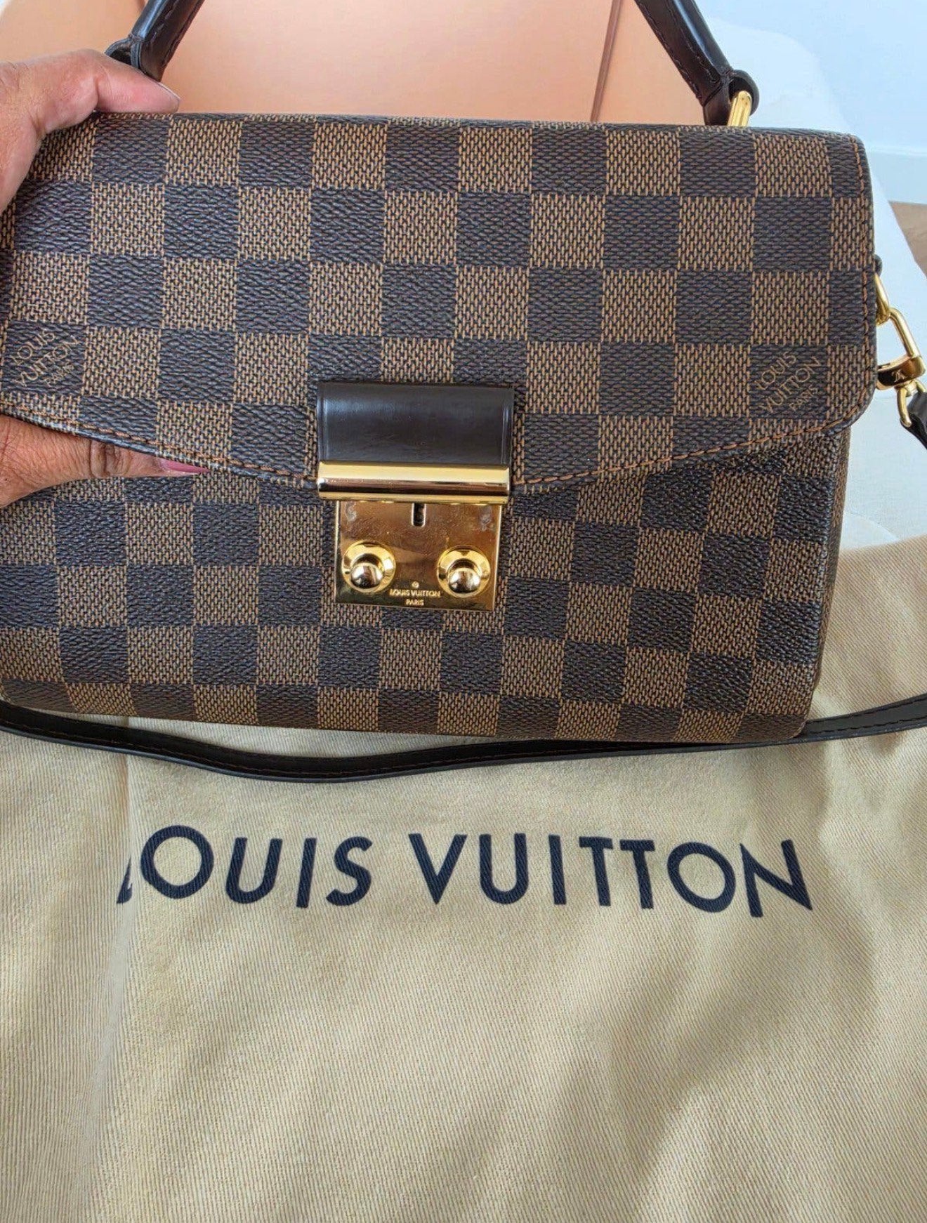 LOUIS VUITTON - Croisette Damier Ebene - zeer nette staat, Ophalen of Verzenden, Zo goed als nieuw