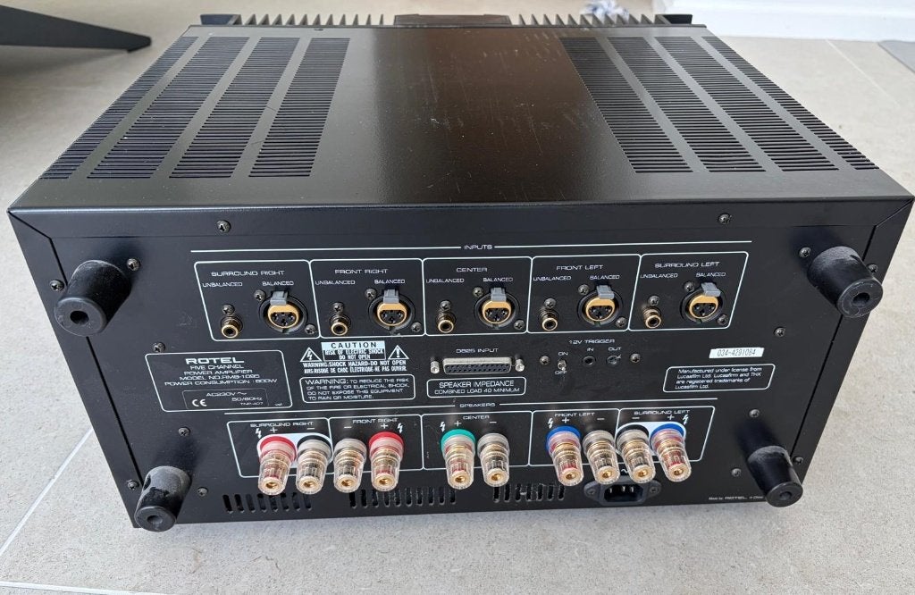 Rotel RMB-1095 THX Ultra eindversterker - 5x200W, Audio, Tv en Foto, Ophalen, Gebruikt, 120 watt of meer, Overige merken