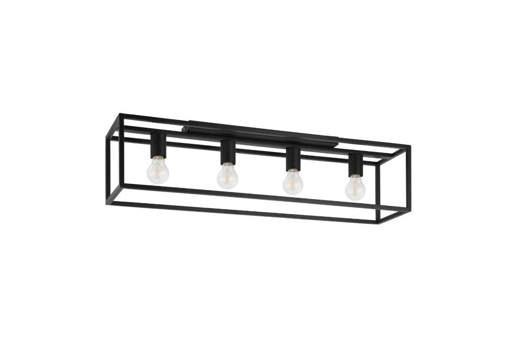 EGLO plafonnier Blackcrown 4xE27 te koop!, Enlèvement, Comme neuf, Métal, Industrieel