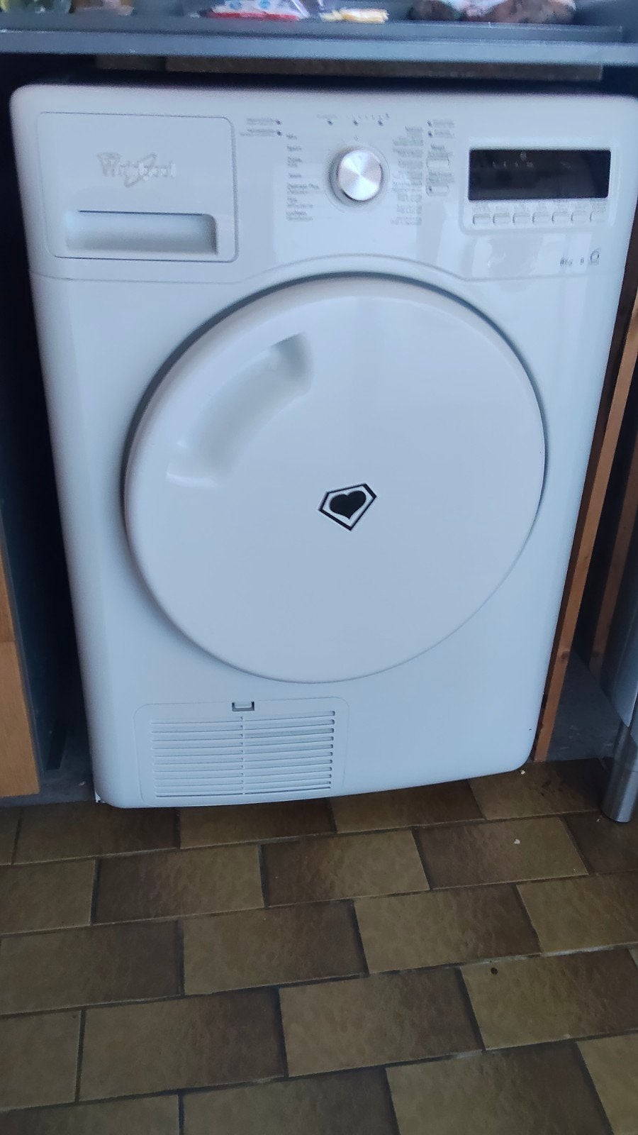 droogkast (zonder uitlaat) condensatie, Elektronische apparatuur, Ophalen, Gebruikt, Anti-kreukfase, 8 tot 10 kg