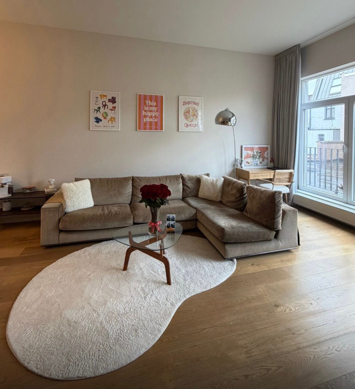 White carpet, Maison & Meubles, Ameublement | Tapis & Moquettes, 100 à 150 cm, Enlèvement ou Envoi, Comme neuf, 100 à 150 cm