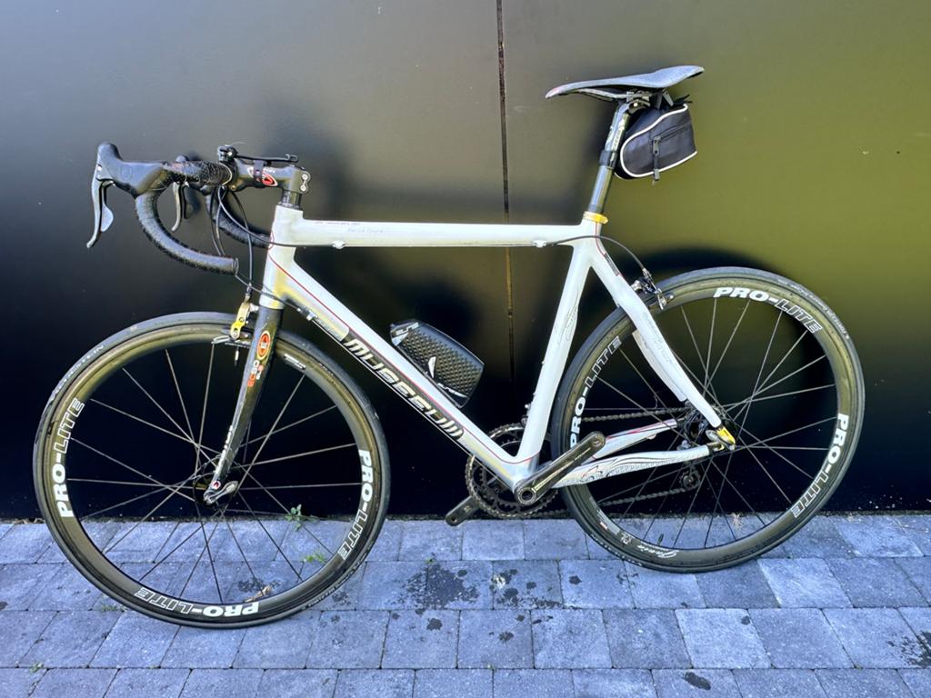 Museeuw carbon koersfiets 55cm Campagnolo Record, Enlèvement, Comme neuf, Carbone