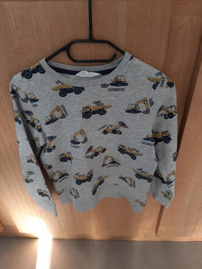 Pull avec excavateurs taille 134/140, Enfants & Bébés, Vêtements enfant | Taille 134, Enlèvement ou Envoi, Comme neuf, Garçon