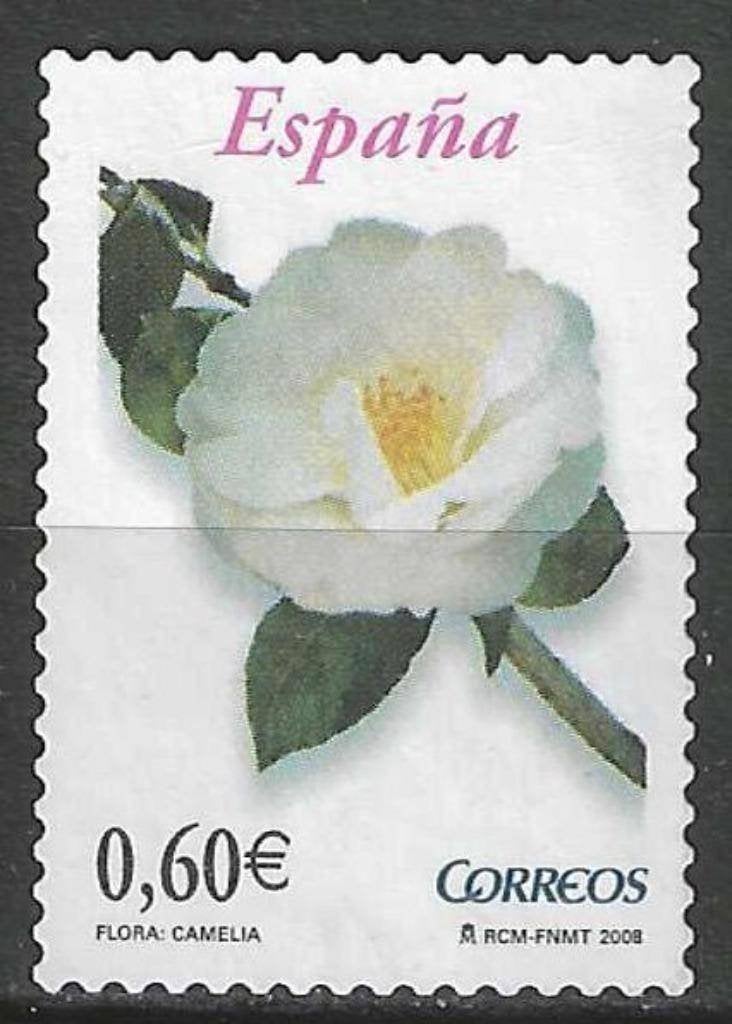 Espagne 2008 - Yvert 3989 - Camelia (ZG), Timbres & Monnaies, Timbres | Europe | Espagne, Envoi, Non oblitéré