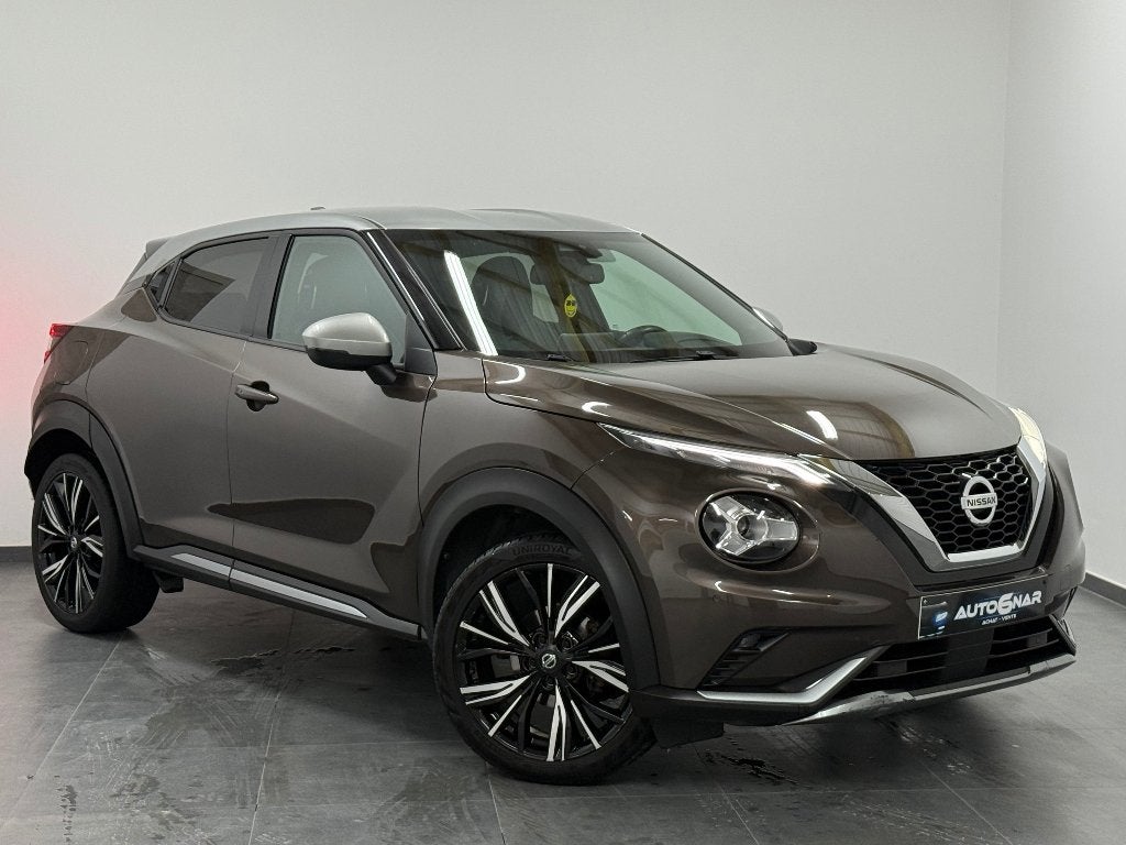 Nissan Juke 1.0 N-Design EU6D -  CarPlay - Camera - Carnet, Auto's, Voorwielaandrijving, Bruin, Parkeerassistent, Leder