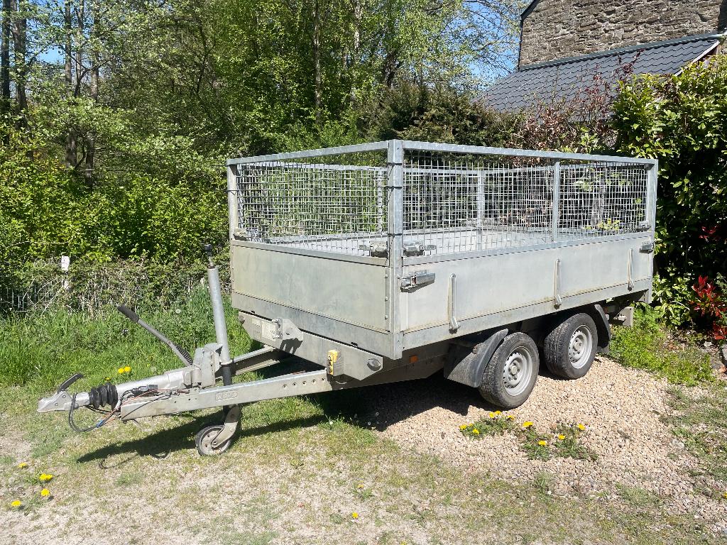 Remorque BW trailers freinée basculante électrique 3500kg, Auto diversen, Aanhangers en Bagagewagens, Ophalen, Zo goed als nieuw