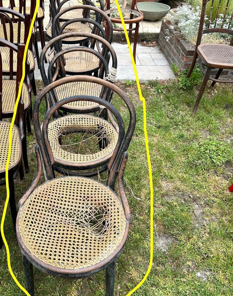 Set van 6 stoelen, restauratie, Enlèvement