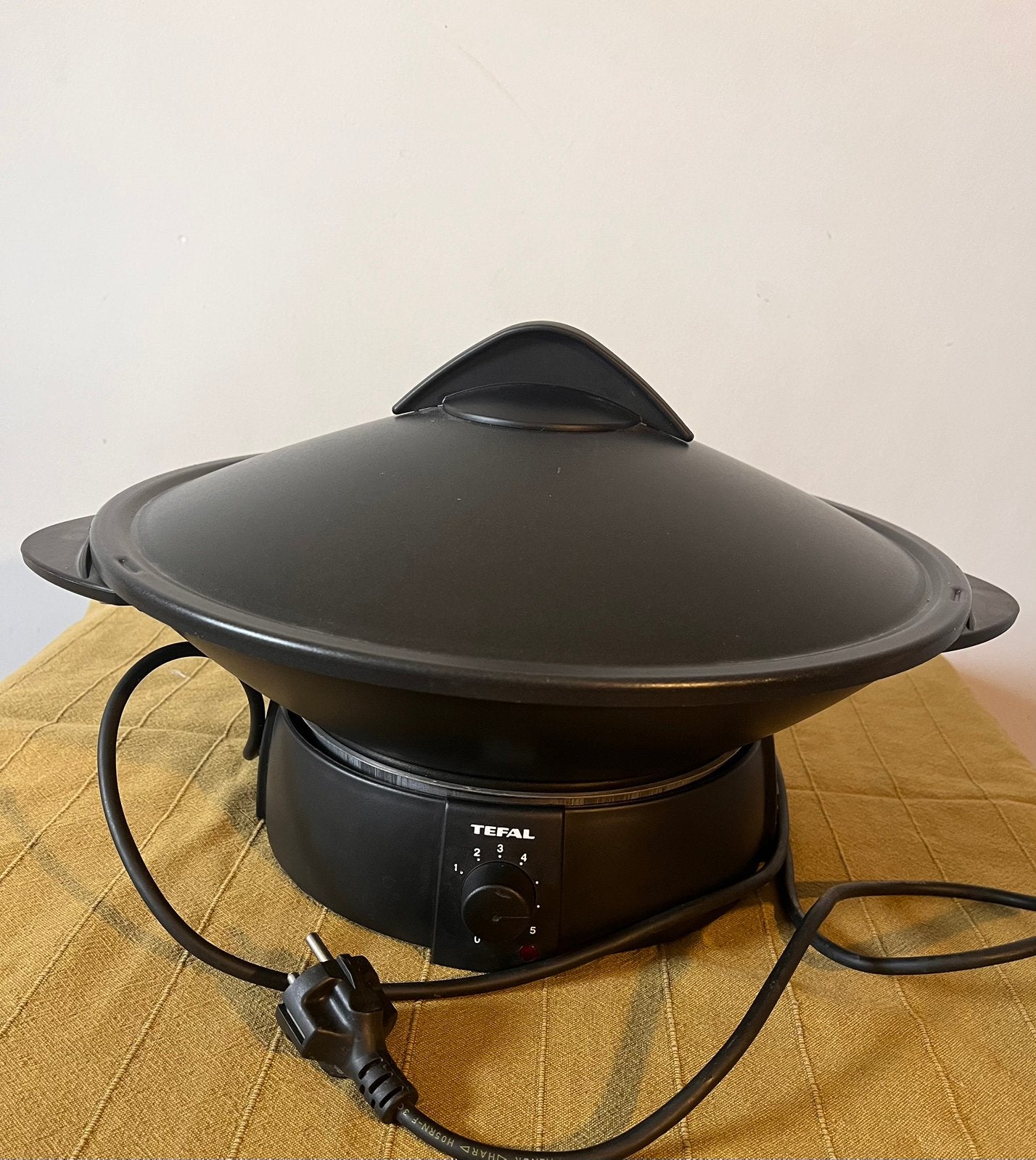 Elektrische wokpan tefal, Ophalen of Verzenden, Zo goed als nieuw, Tefal