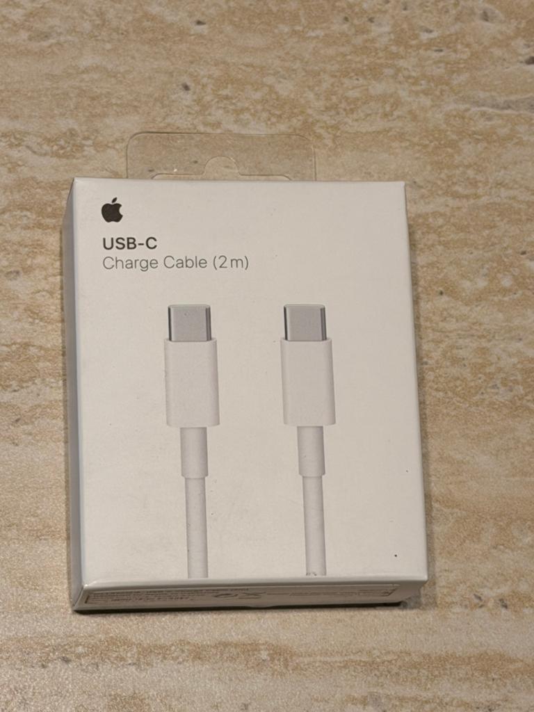 Usb-c naar usb-c 2m, Télécoms, Téléphonie mobile | Chargeurs pour téléphone, Enlèvement, Comme neuf