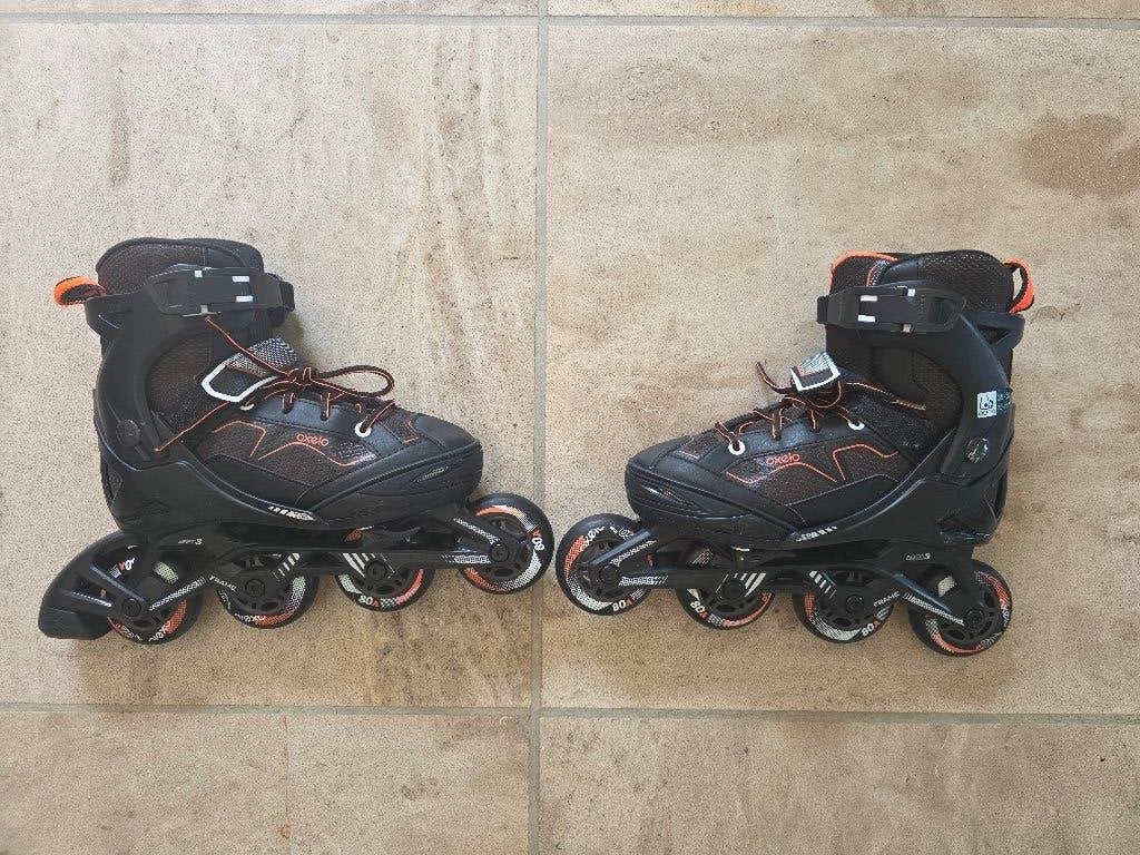 Skeelers Oxelo maat 35-38, Verstelbaar, Kinderen, Zo goed als nieuw, Inline skates 4 wielen
