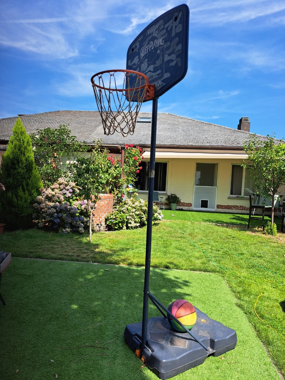 Basketbalpaal te koop, Ophalen