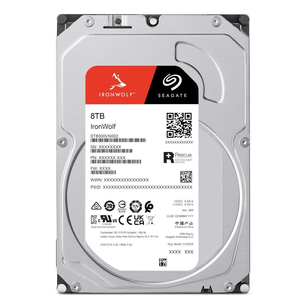 3x Seagate IronWolf 8TB NAS HDD (ST8000NE001), Computers en Software, Harde schijven, Ophalen, Intern, Server, HDD