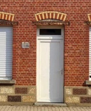 PVC Buitendeur met raampje (dubbel glas), Doe-het-zelf en Bouw, Ophalen, Gebruikt, Glas, Buitendeur