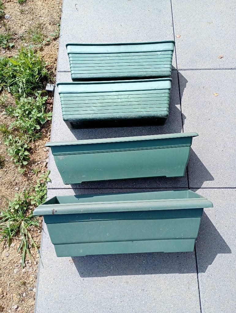 pots de fleurs, Jardin & Terrasse, Enlèvement, Comme neuf, Rectangulaire, Synthétique