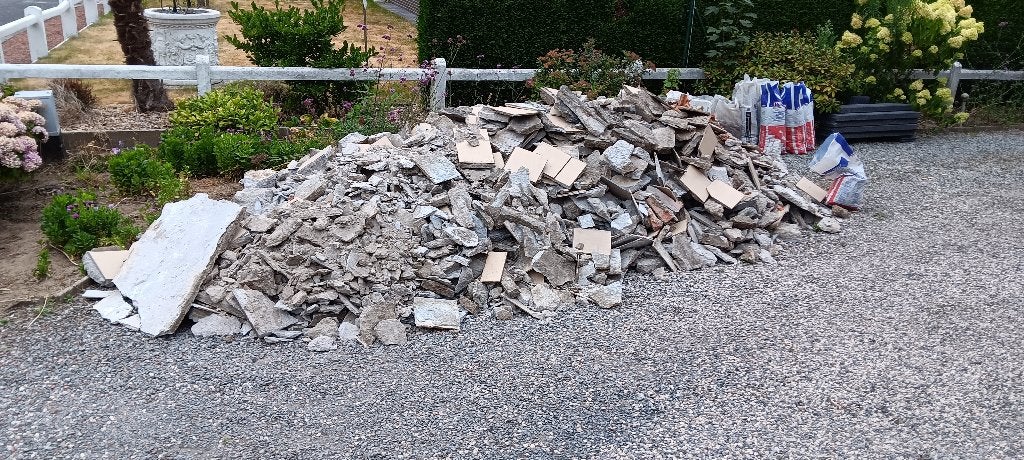 Gratis op te halen steengruis, Ophalen, Gebruikt