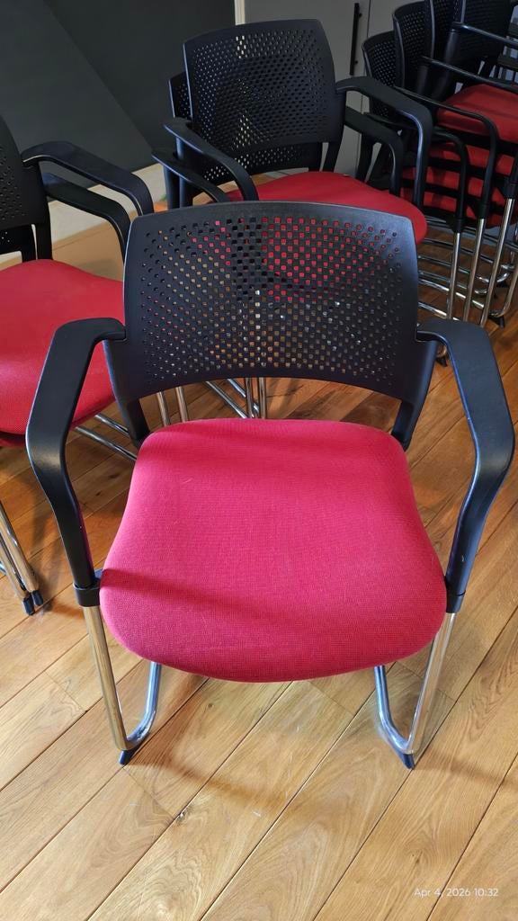 Stapelbaar stoelen, Ophalen, Zo goed als nieuw, Stof, Vijf, Zes of meer stoelen