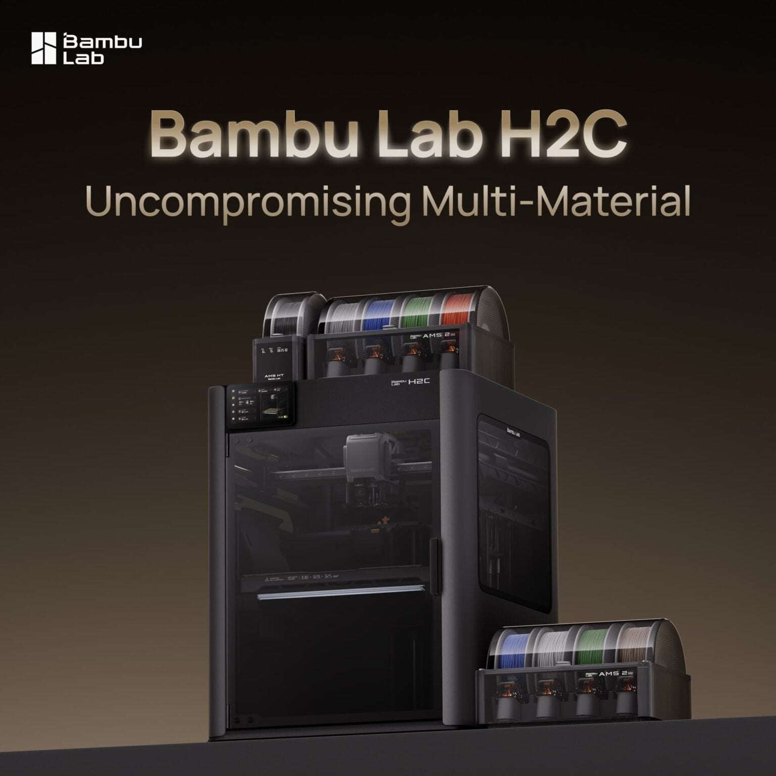 Bambu Lab H2C avec deux AMS 2 PRO et AMS HT et plus, Informatique & Logiciels, Wi-Fi intégré, 3 ou plus, Comme neuf, Enlèvement