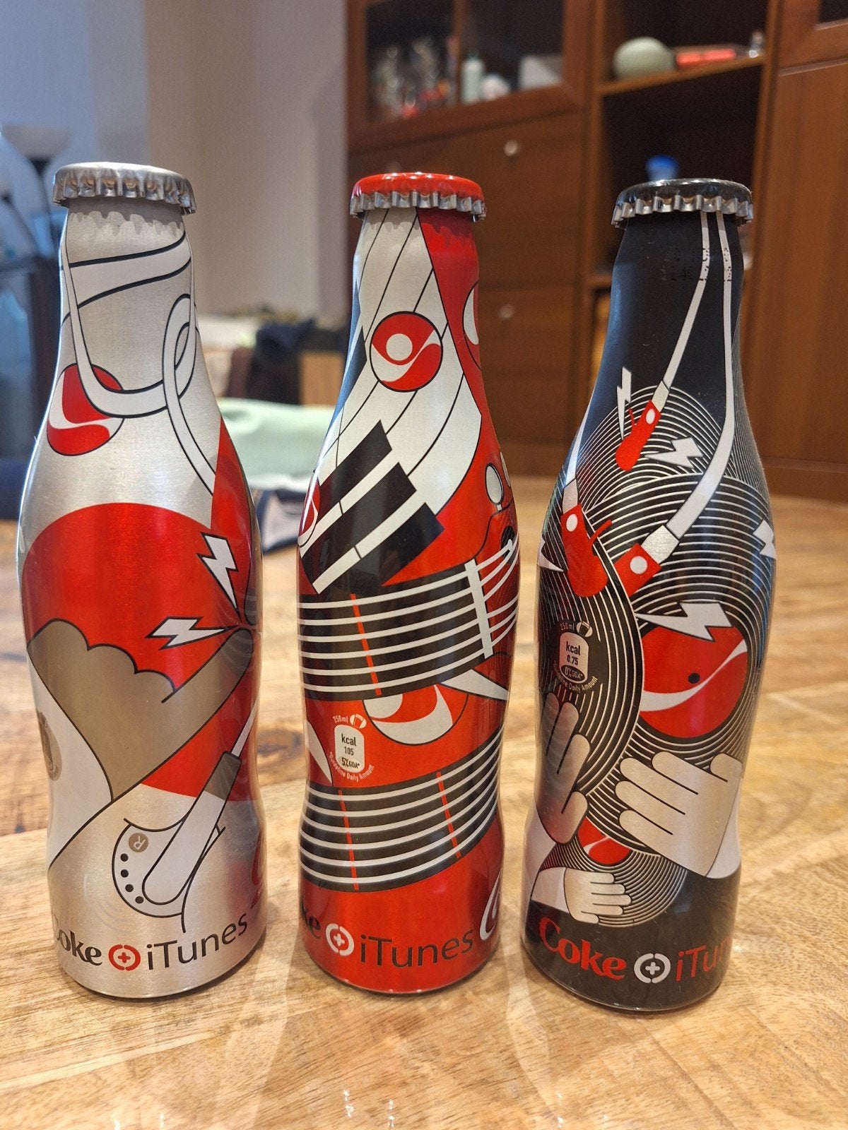3 Bouteilles Alu Coca-Cola iTunes 2007 Neuves et pleines, Enlèvement ou Envoi, Neuf, Autres types