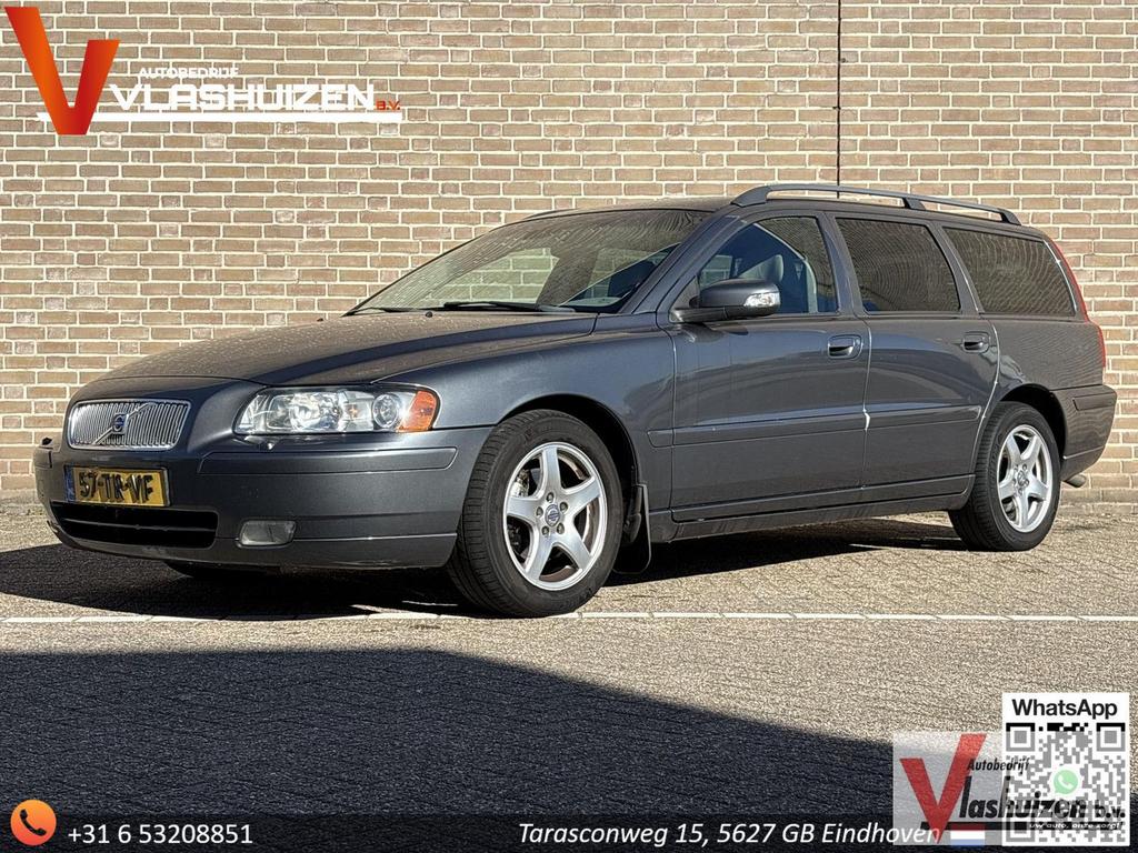 Volvo V70 2.4D Edition Classic | Leder | Climate | Cruise |, Auto's, Volvo, V70, Parkeersensor, 172 g/km, Zilver of Grijs