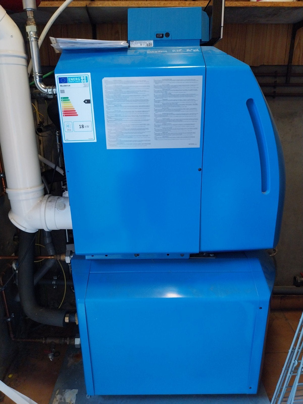 Mazoutketel Buderus Logano plus GB125, Bricolage & Construction, Chauffe-eau & Boilers, Comme neuf, Boiler, 100 litres ou plus