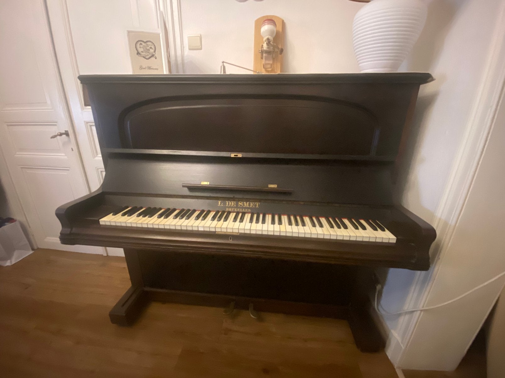 Piano, Brillant, Brun, Enlèvement, Utilisé