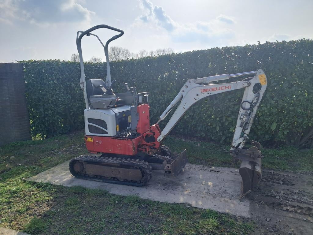 Minigraver Takeuchi TB 210 / Sloop-sorteer / Minikraan, Enlèvement