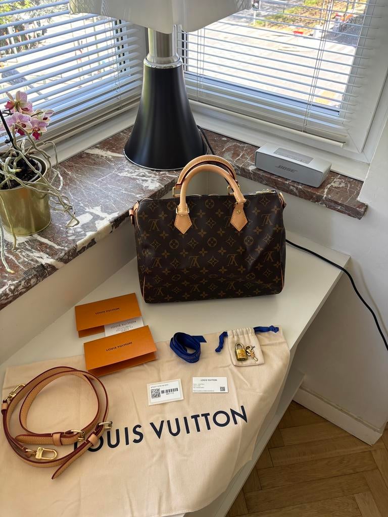 Sac Louis Vuitton Speedy Bandoulière 30 Monogram, Neuf, Autres marques, Cuir, Brun