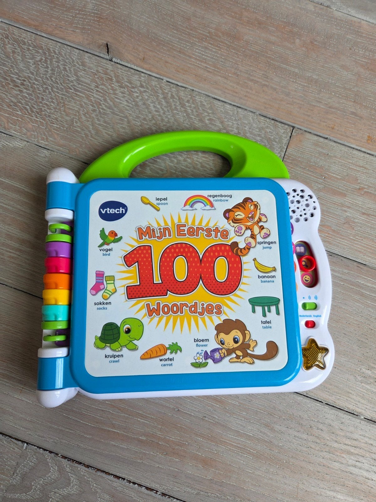 Vtech boek mijn eerste 100 woordjes, Enlèvement
