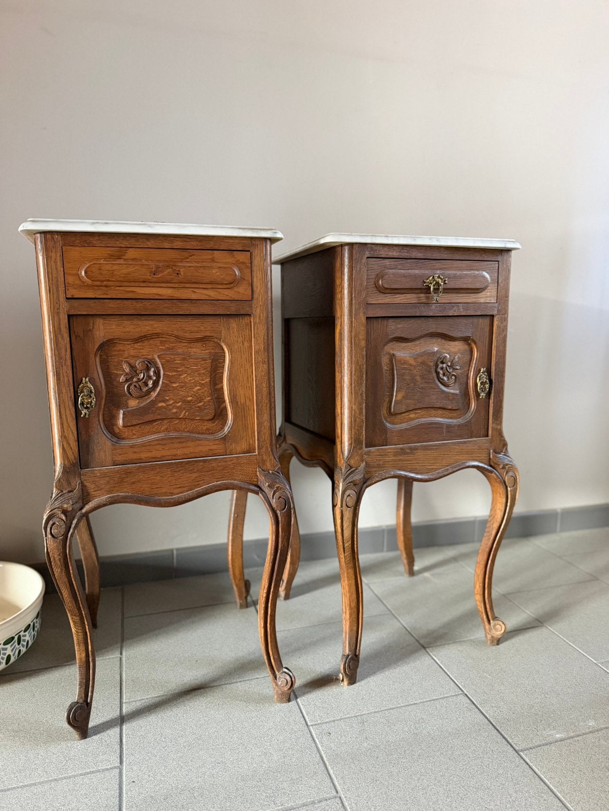 Nachtkastjes Franse Louis XV-stijl, Ophalen, Gebruikt