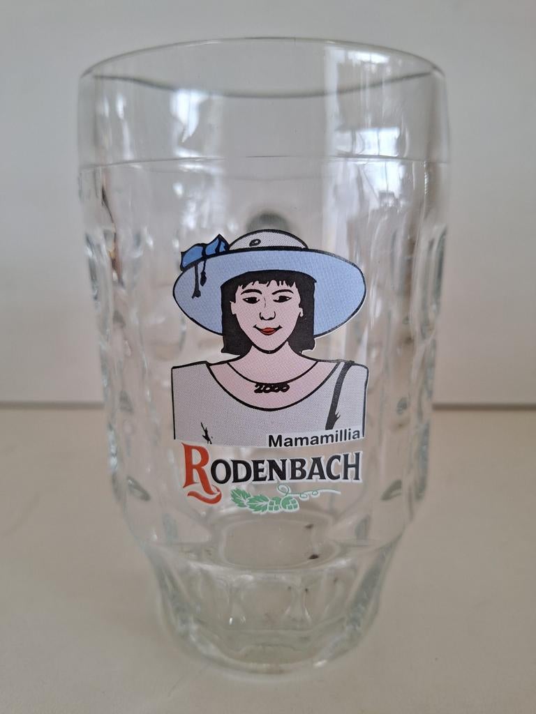0,5 liter glazen bier pot brouwerij Rodenbach Roeselare, Enlèvement ou Envoi