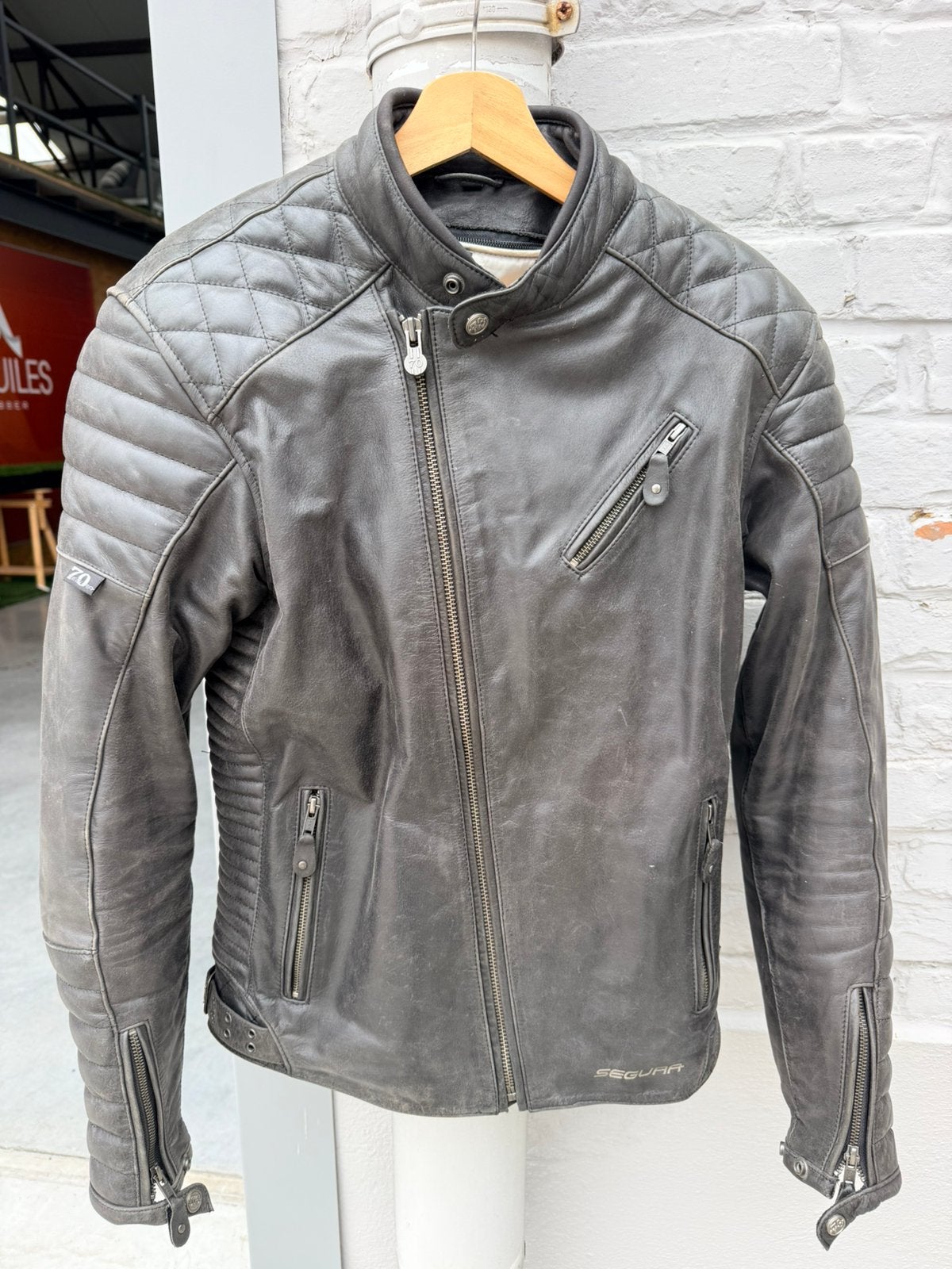 Segura lederen motorjas Vintage Power 70, Enlèvement