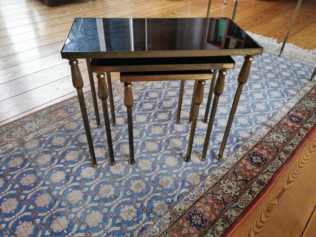 tables gigogne en verre fumé, Enlèvement, Verre