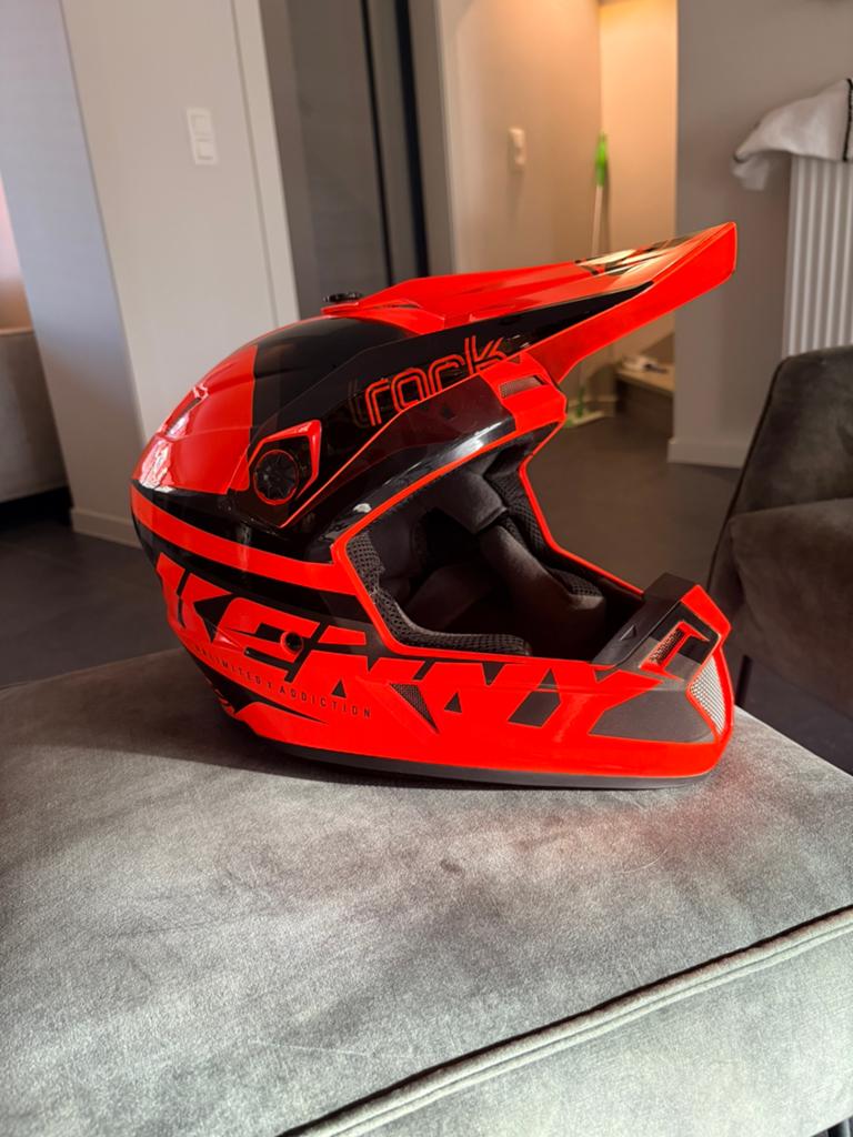 Motorcross helm MET ORANJE BRIL van 100%, Autres marques, Casque off road, Enlèvement, S