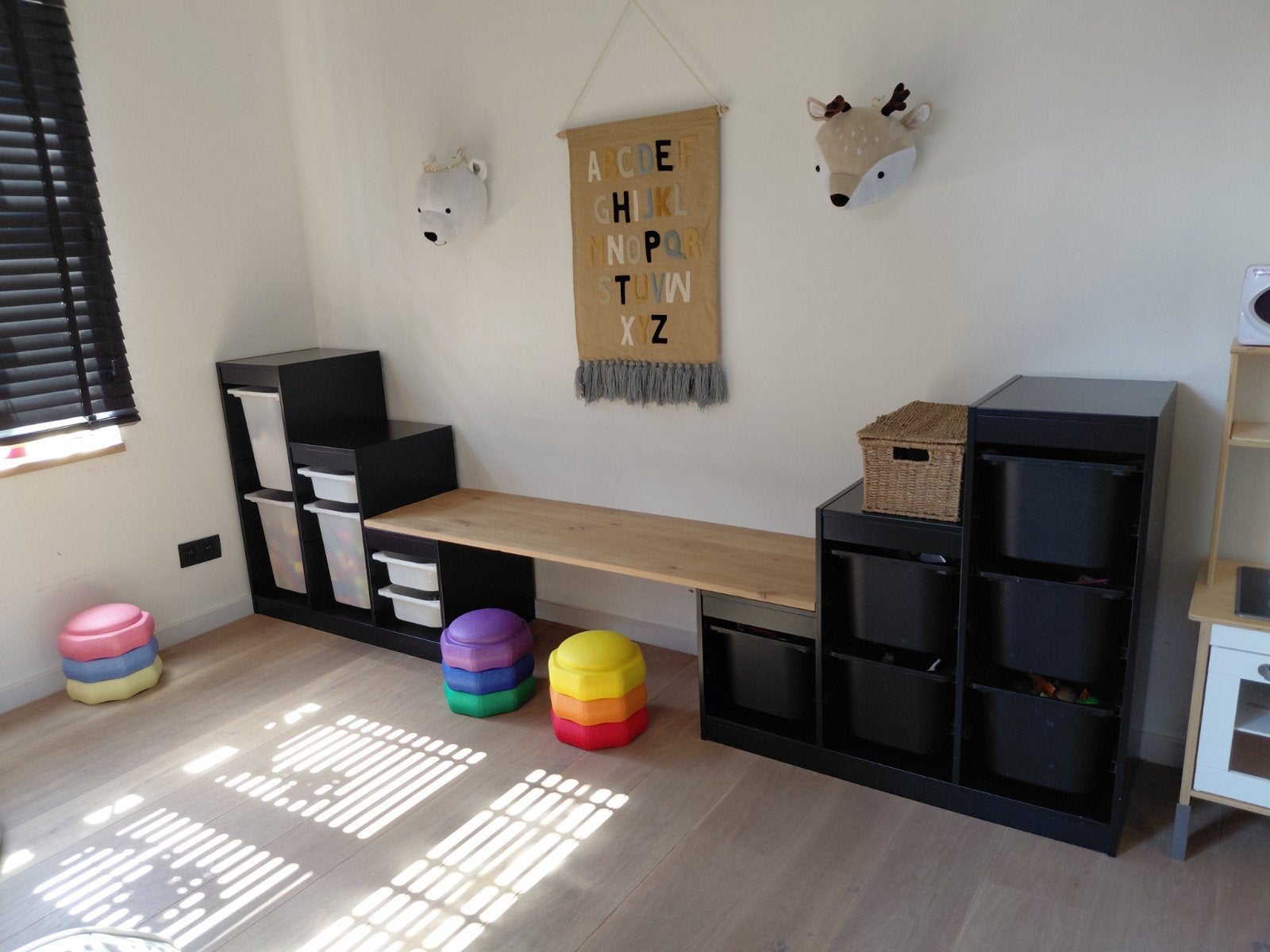 Ikea opbergcombinatie met eiken tafelblad, Ophalen