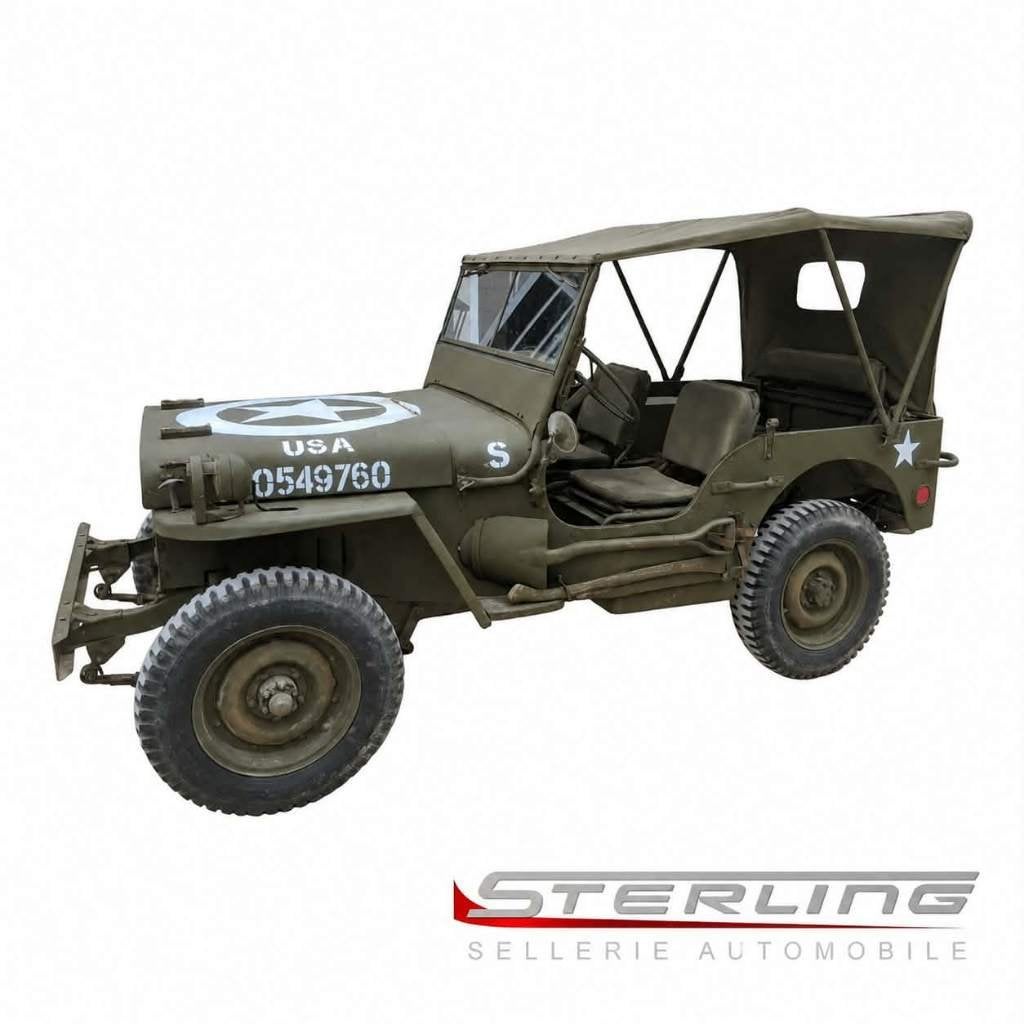 Baches jeep MB/GPW/M201 toile US impregnée neuves, Enlèvement ou Envoi, Neuf, Jeep