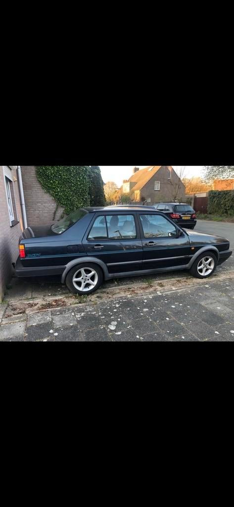 Vw jetta mk2 en vw golf 3 GTI motorswap, Auto's, Volkswagen, Voorwielaandrijving, 4 deurs, Stof, Blauw