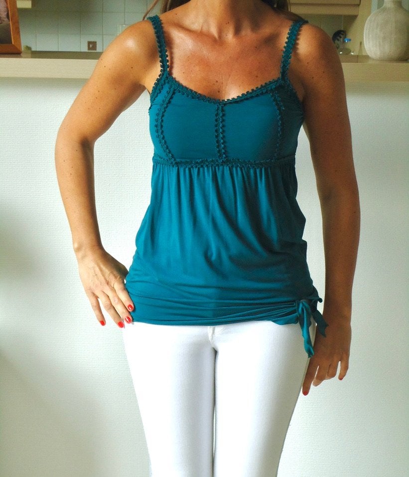 Donkergroen topje, Kleding | Dames, Topjes, Intimissimi, Ophalen of Verzenden, Gedragen, Maat 36 (S)