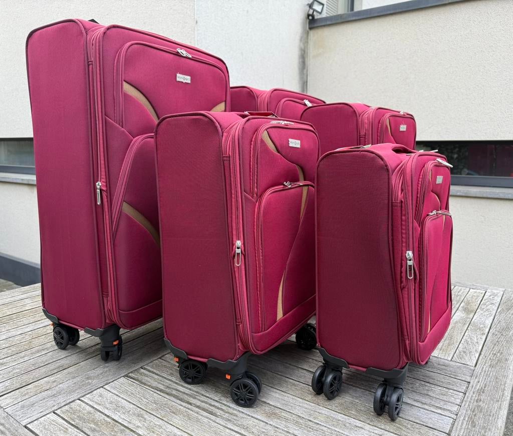 Set de 5 valises de voyage, Enlèvement, Neuf, Autres matériaux, Clé
