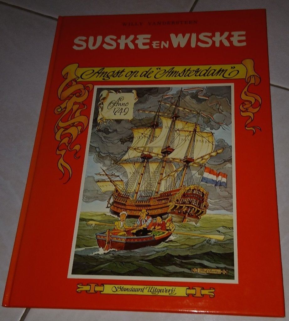 Suske en Wiske – Angst op de 'Amsterdam' Hard Cover 1985, Neuf, Enlèvement ou Envoi, Une BD, Paul Geerts
