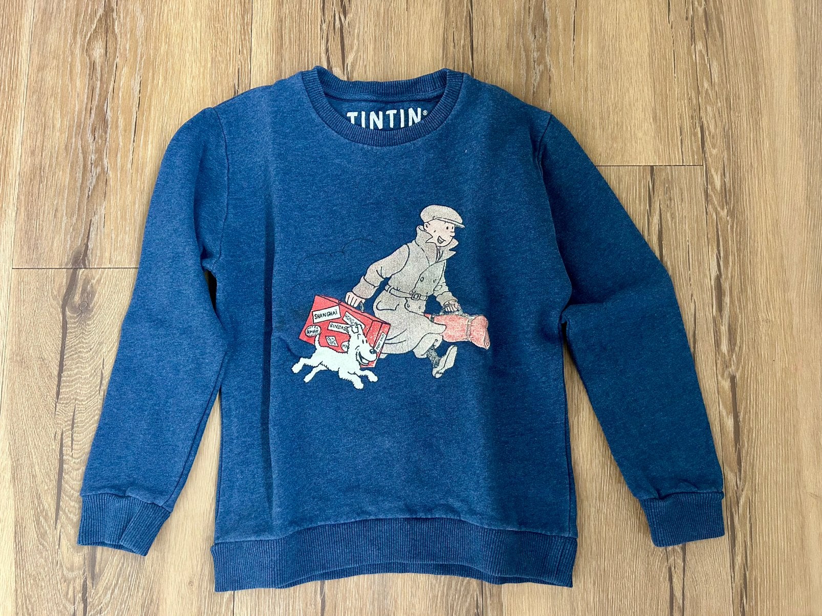 Sweater / Trui - Kuifje / Tin Tin - Maat 128, Enfants & Bébés, Vêtements enfant | Taille 128, Enlèvement ou Envoi, Comme neuf