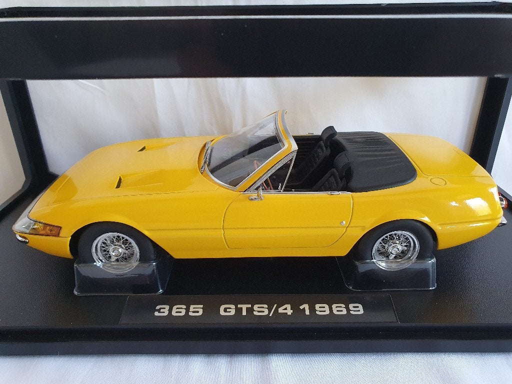 Ferrari 365 GTS-4 Daytona Cabriolet jaune 1969 KK-Scale 1:18, Enlèvement ou Envoi, Neuf, Voiture, Autres marques