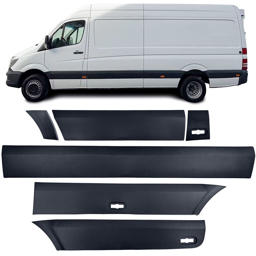 Set Sierlijsten Bumperlijsten Links Mercedes Sprinter W906 L, Envoi