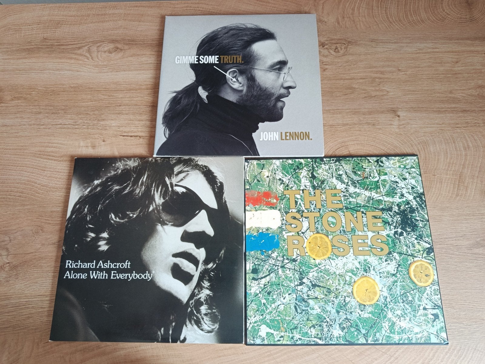 Lot de 3 vinyles Richard Ashcroft-John Lennon-The Stone Rose, Cd's en Dvd's, Vinyl | Rock, Ophalen, Zo goed als nieuw, Classic Rock