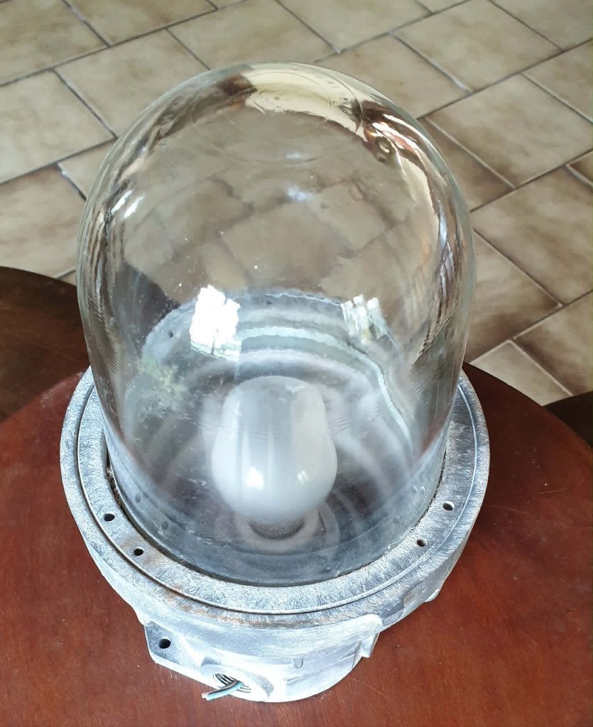 industriële lamp buiten of binnen, Ophalen, Zo goed als nieuw, Overige typen, Grijs