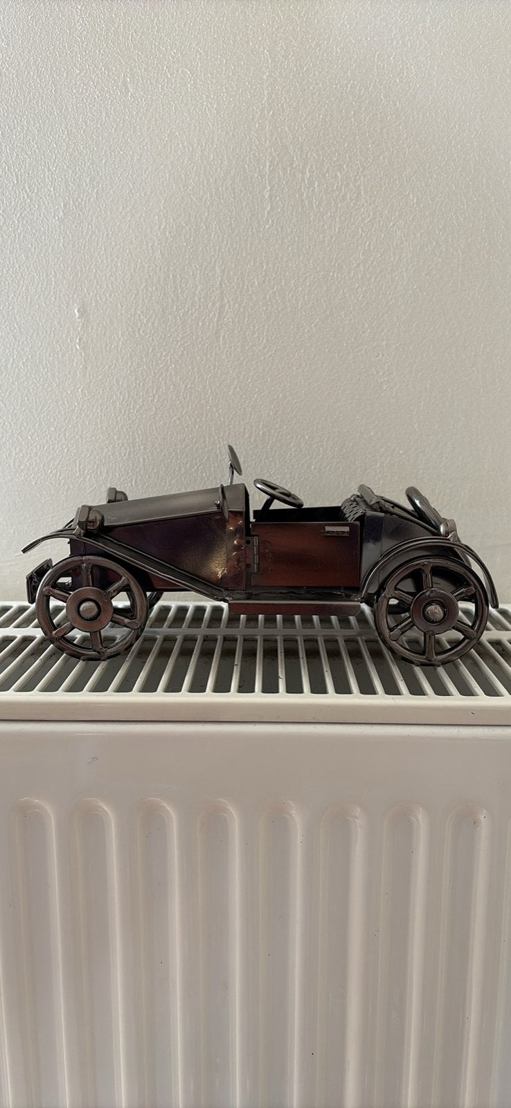 Sculpture Voiture Ancienne Métal Artisanale, Ophalen of Verzenden, Metaal