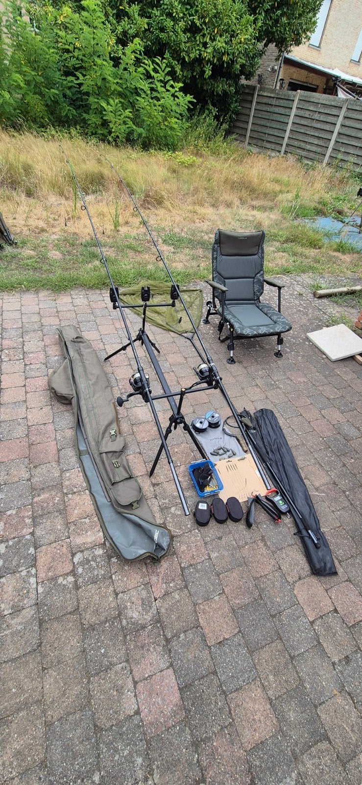 carp vis set , voledig pakket, Enlèvement, Comme neuf, Canne à lancer