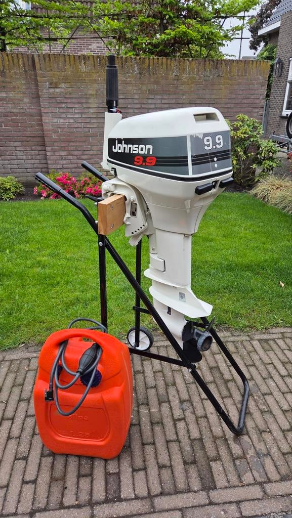 Buitenboordmotor Johnson 9.9/15PK 2-takt kortstaart, Watersport en Boten, Buiten- en Binnenboordmotoren, Ophalen, 10 tot 30 pk