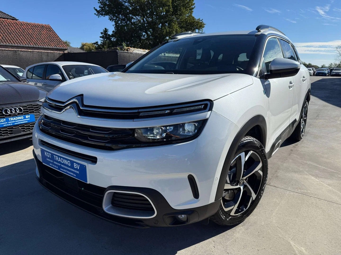 Citroën C5 Aircross 1.6i HYBRID 225PK AUTOMAAT NAVI LEDER M, Auto's, Automaat, Gebruikt, 4 cilinders, C5 Aircross